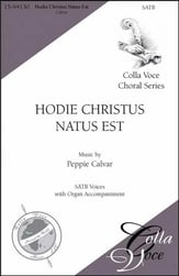 Hodie Christus Natus SATB choral sheet music cover